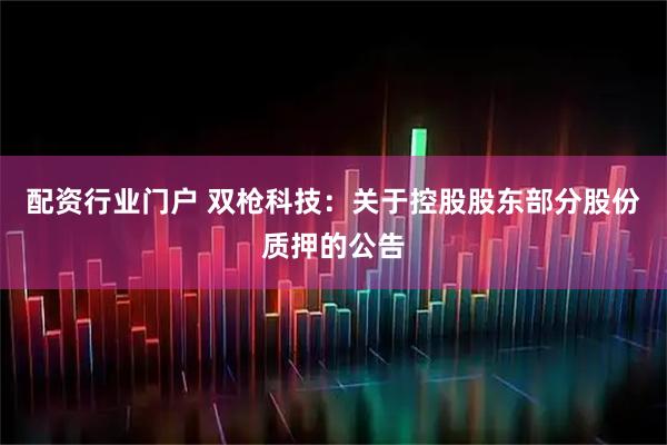 配资行业门户 双枪科技：关于控股股东部分股份质押的公告
