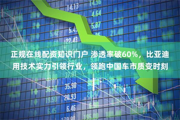正规在线配资知识门户 渗透率破60%，比亚迪用技术实力引领行业，领跑中国车市质变时刻